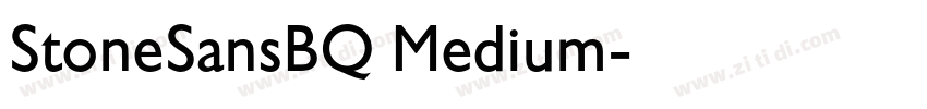 StoneSansBQ Medium字体转换 StoneSansBQ Medium字体转换